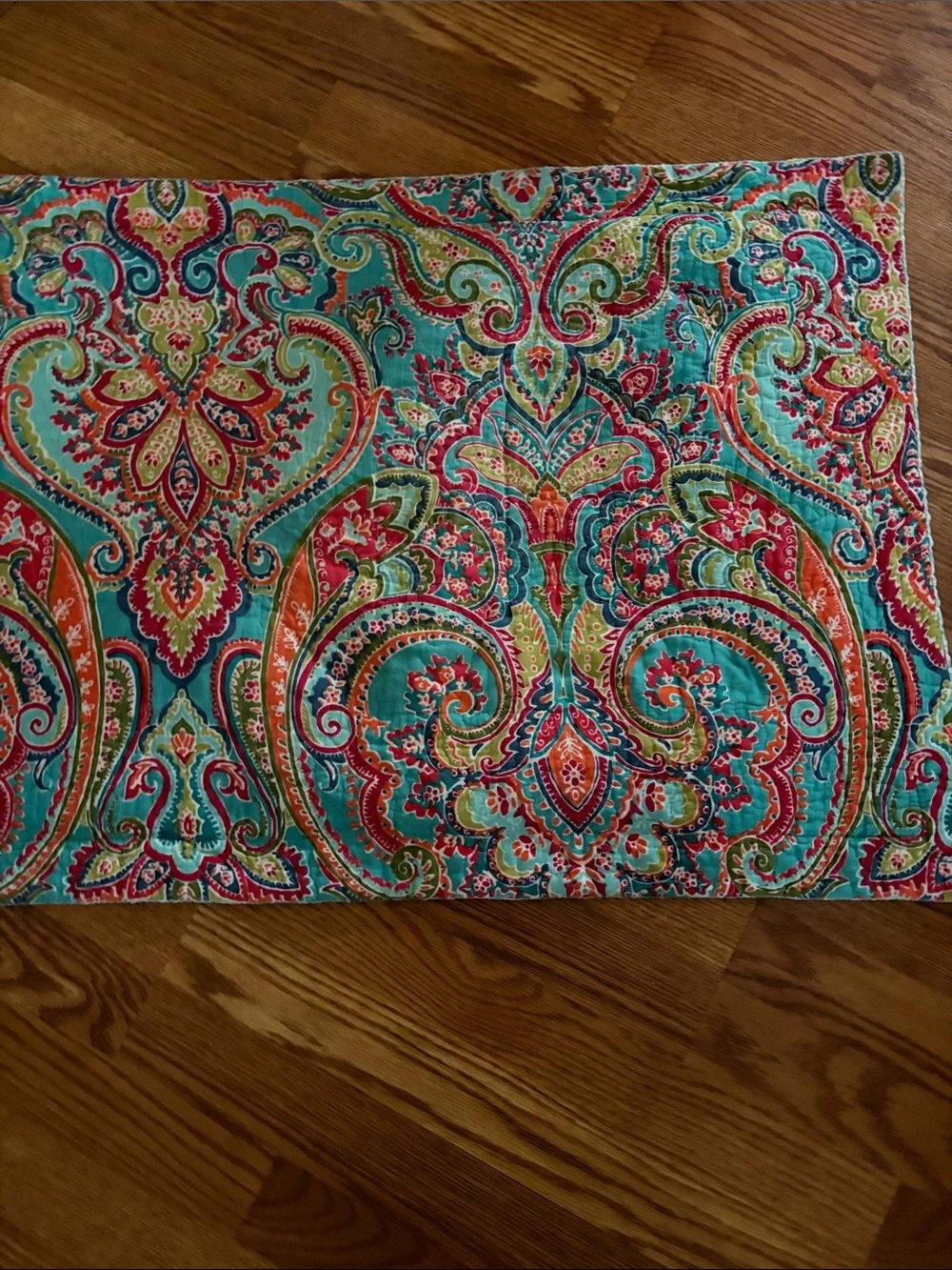 Turquoise Paisley Decorative Pillow Cover - Brand:
